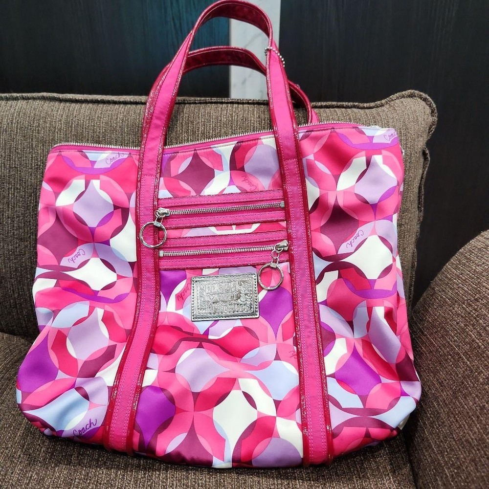 COACH pink shoulder bag