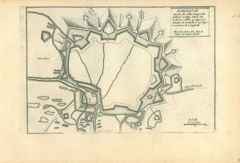 City map of Selestat