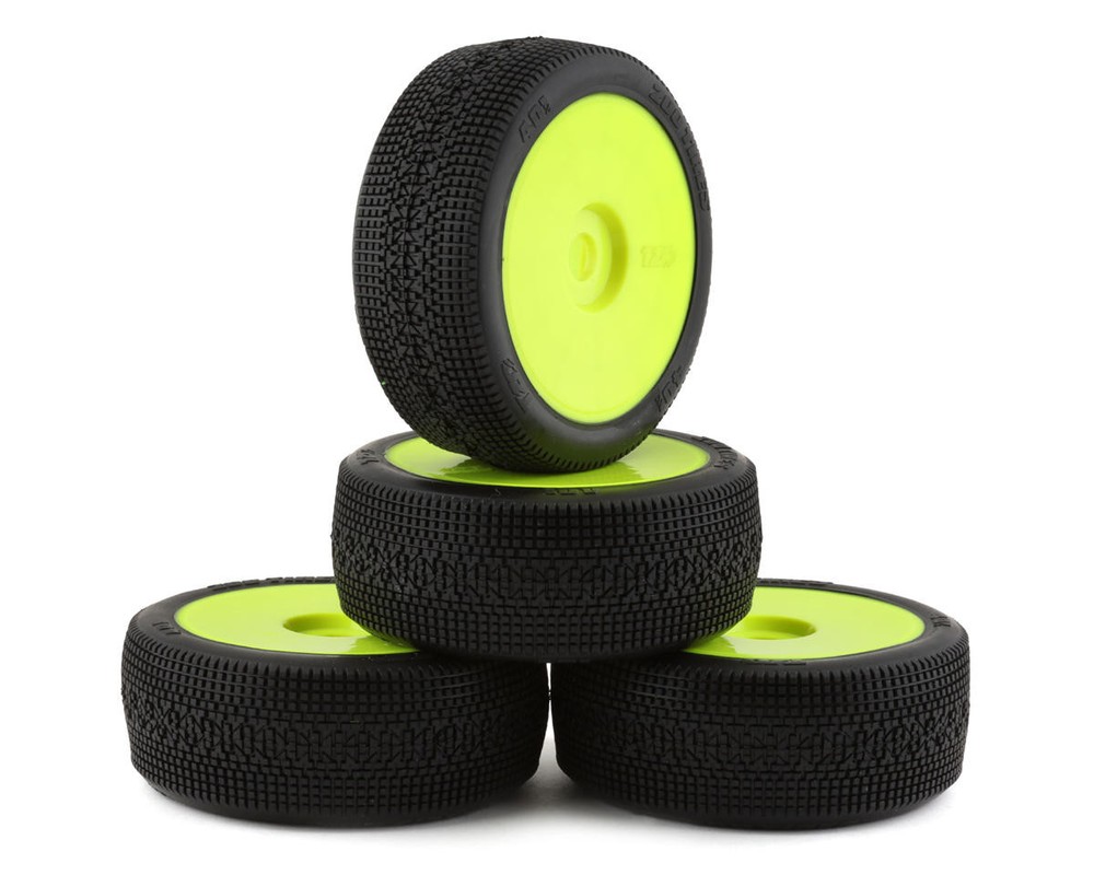 TZO Tires 401 1/8 Buggy Non-Glued Tire Set (Yellow) (4)🌟✨25 Years on eBay! 250,000+ feedback!✨🌟