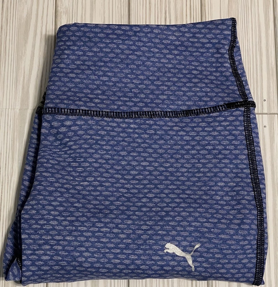 Women’s Puma Size Small Blue And Gray Leggings Ankle