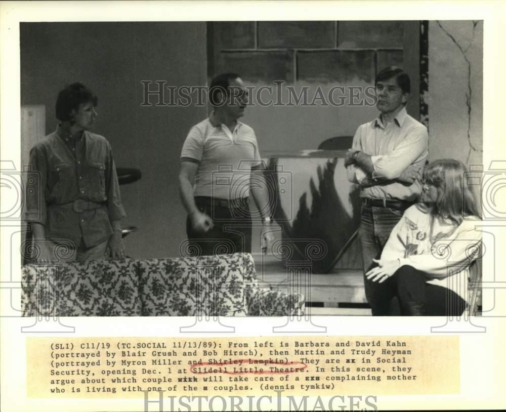 1989 Press Photo Scene from a play at Slidell Little Theatre - noc65362