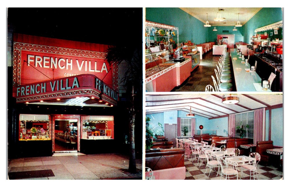 Pasadena, California - French Villa Confectionery - Vintage Postcard