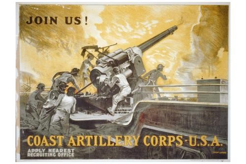 Join us! Coast Guard Corps,U.S.A.,United States Army,1920,Recruiting,Enlist