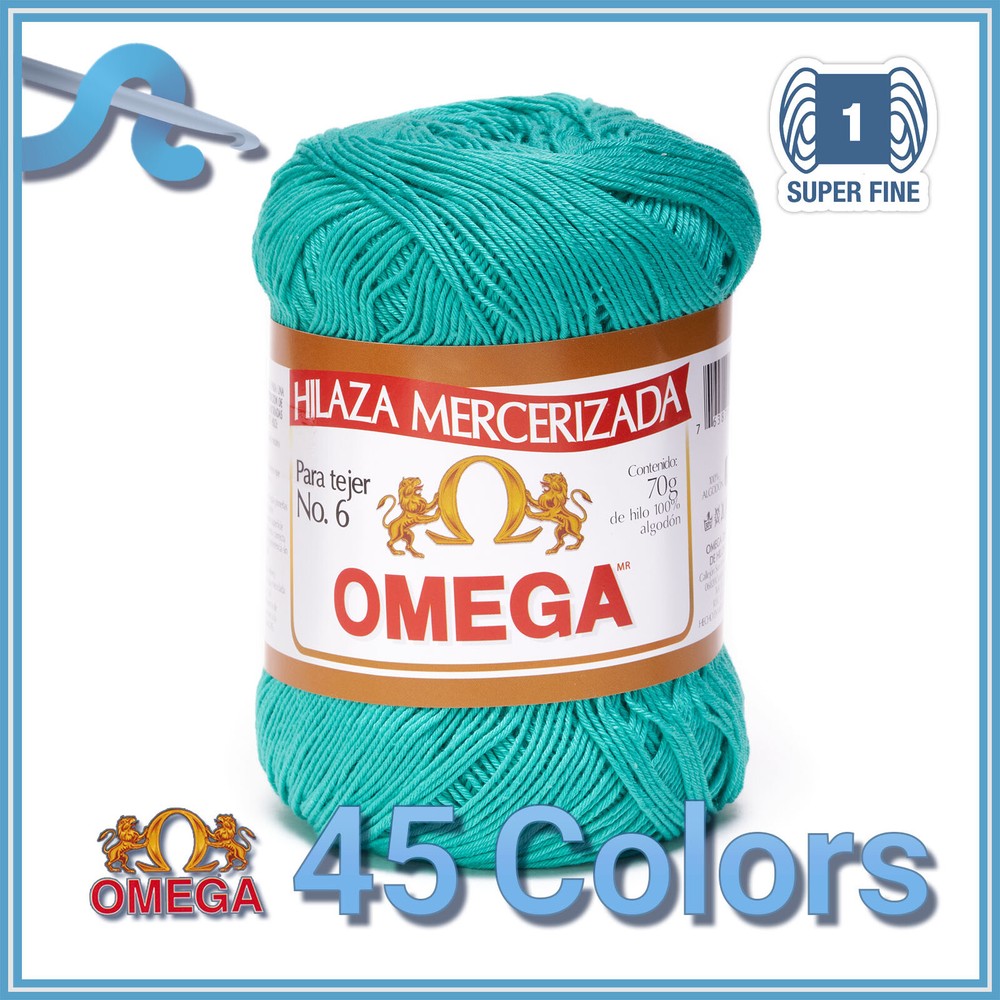 Omega No.6 [70grs] - Soft Yarn 100% Mercerized Cotton Yarn | Omega Crochet Threa