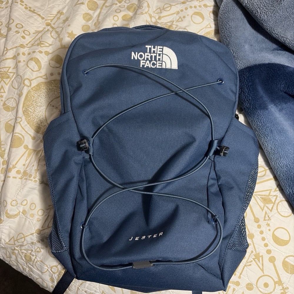 The North Face Jester Backpack Navy Blue 28L Laptop Sleeve FlexVent Daypack