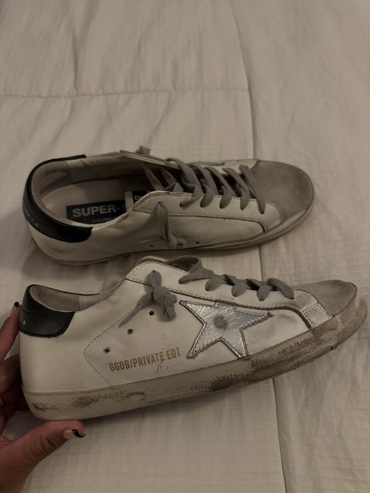 Golden Goose GGDB Women's Leather Sneakers Superstar Low Top Size EU 39