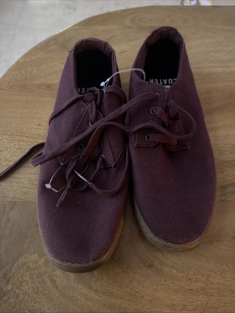 Cuater Travis Mathew Kruzers Mens Shoes Sz 8 Burgundy Low Top Ortholite Insoles