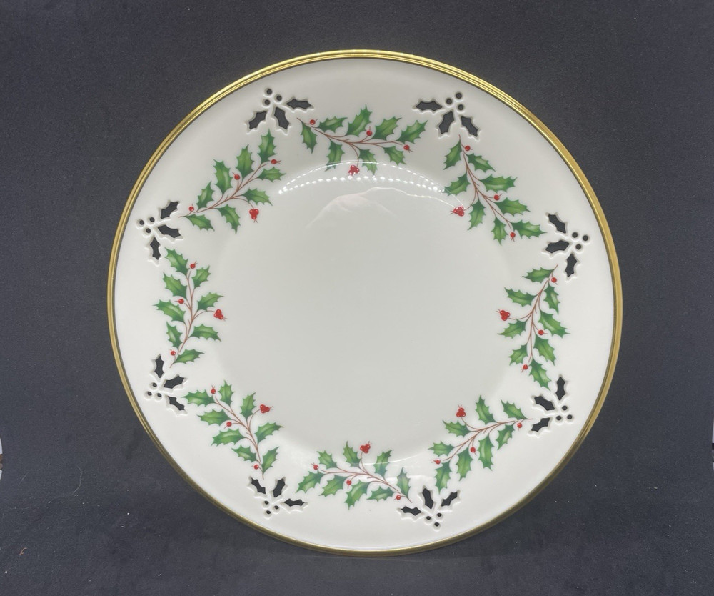 Lenox Holiday Pierced Accent Luncheon Plate