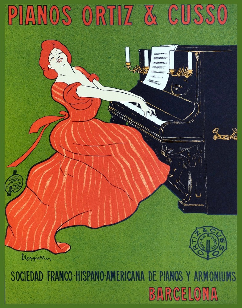 Decoration Poster.Home room art.Interior design.Pianos Ortiz Barcelona.7305