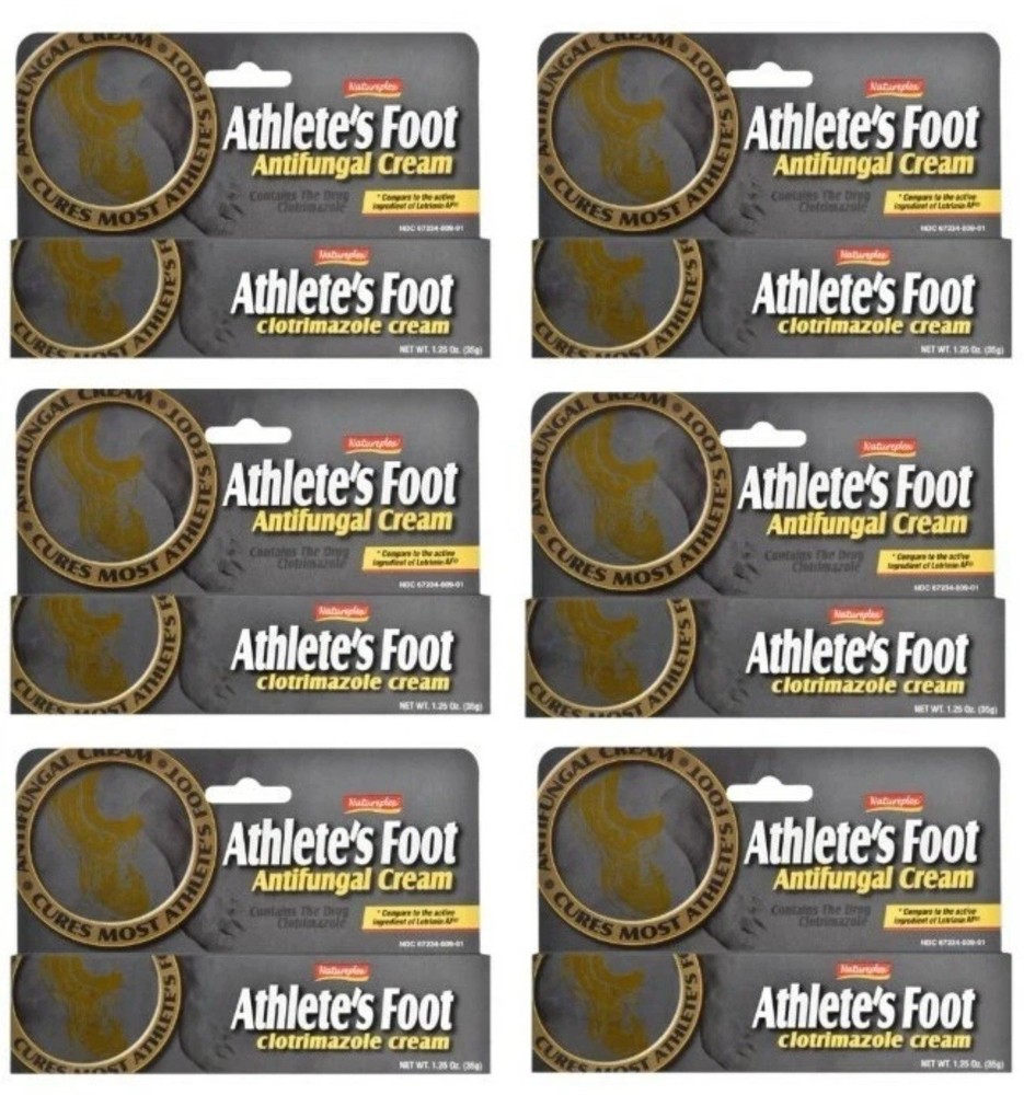 6-Pack 1% Natureplex Antifungal Athlete's Foot Cream with Aloe 1.25oz