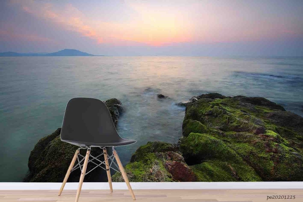 3D Sky Sea Reefs Landscape Wall Murals Wallpaper Murals Wall Sticker