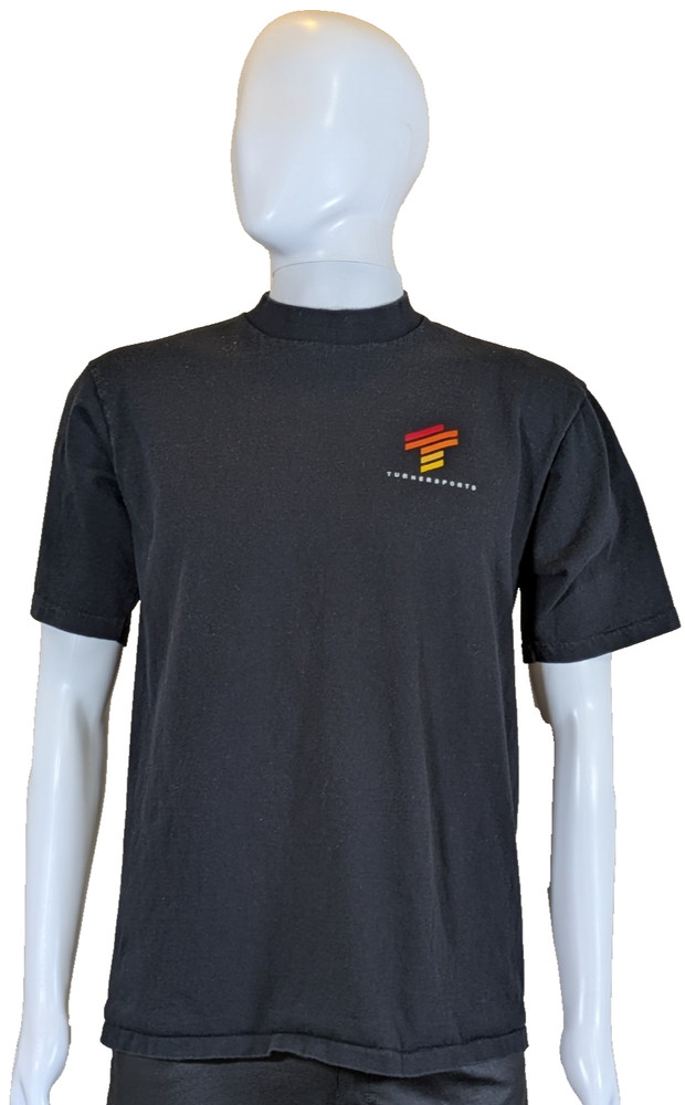 Vintage 90s Turner Sports TNT Title Night T-Shirt Men's L Made USA Black Promo