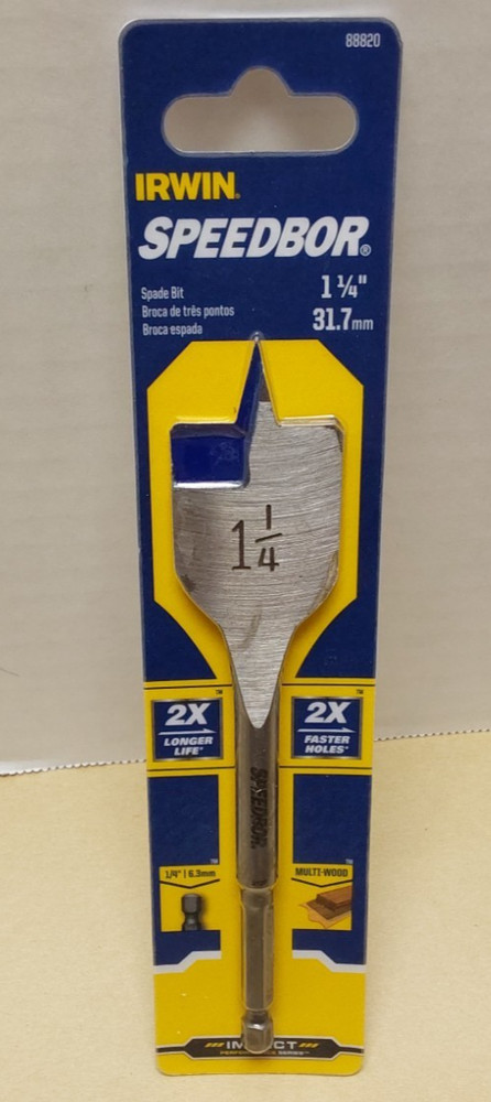Irwin Speedbor 1-1/4
