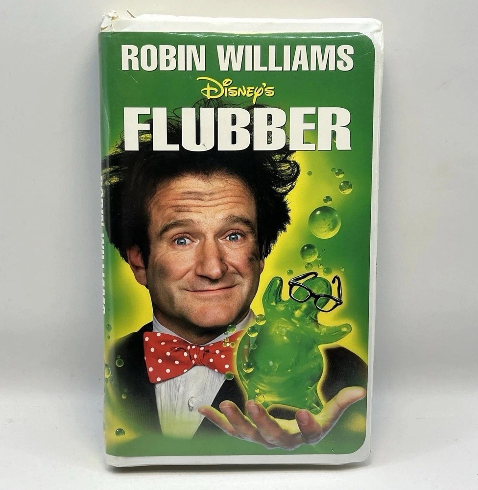 Flubber VHS 1998 Disney Video Tape Robin Williams 90s Family Movie VTG Clamshell