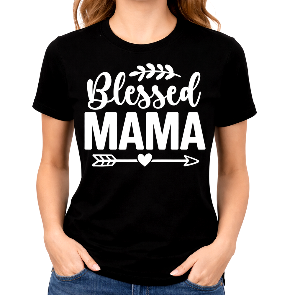 Blessed Mini T Shirt Matching Family Outfit Kids Graphic Tee Mother Daughter Son