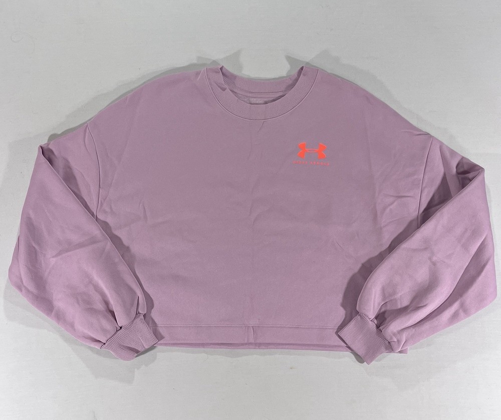 Under Armour Purple Cropped Pullover Sweatshirt Women’s Size M