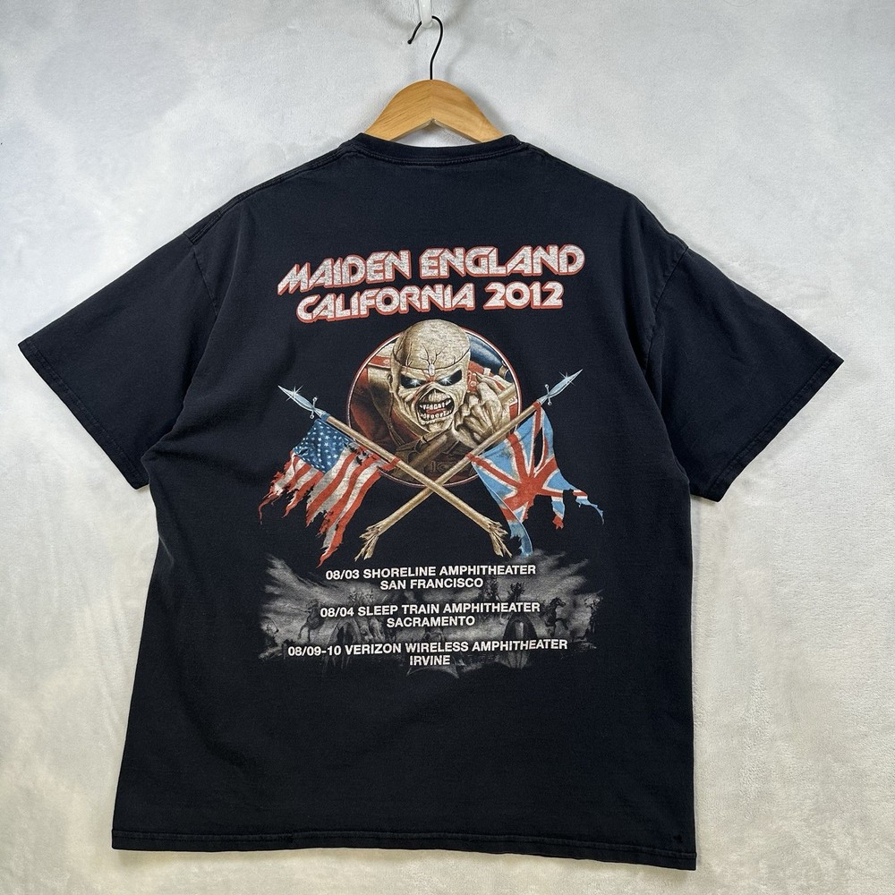 Iron Maiden 2012 Tour Merch Tee Shirt Black Men’s Size Large