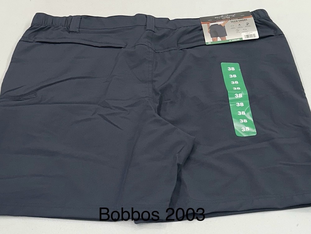 Weatherproof Vintage Men's Performance Series Tech Shorts, Blue, Size 38