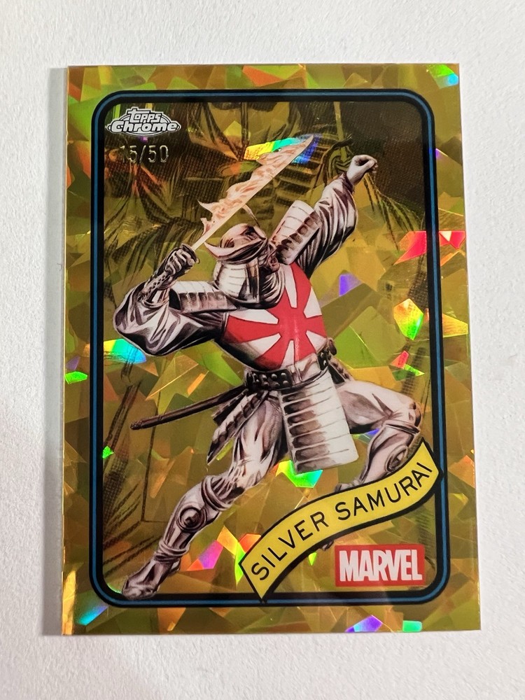 2025 Topps Chrome Marvel Sapphire Silver Samurai #59 Gold /50