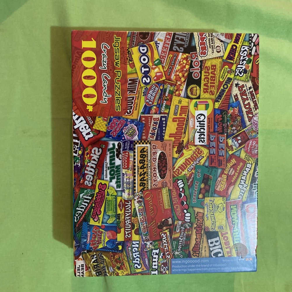 VTG. Collector Crazy Candy Wrappers Packs . Jigsaw Puzzle 1000 Pieces NEW