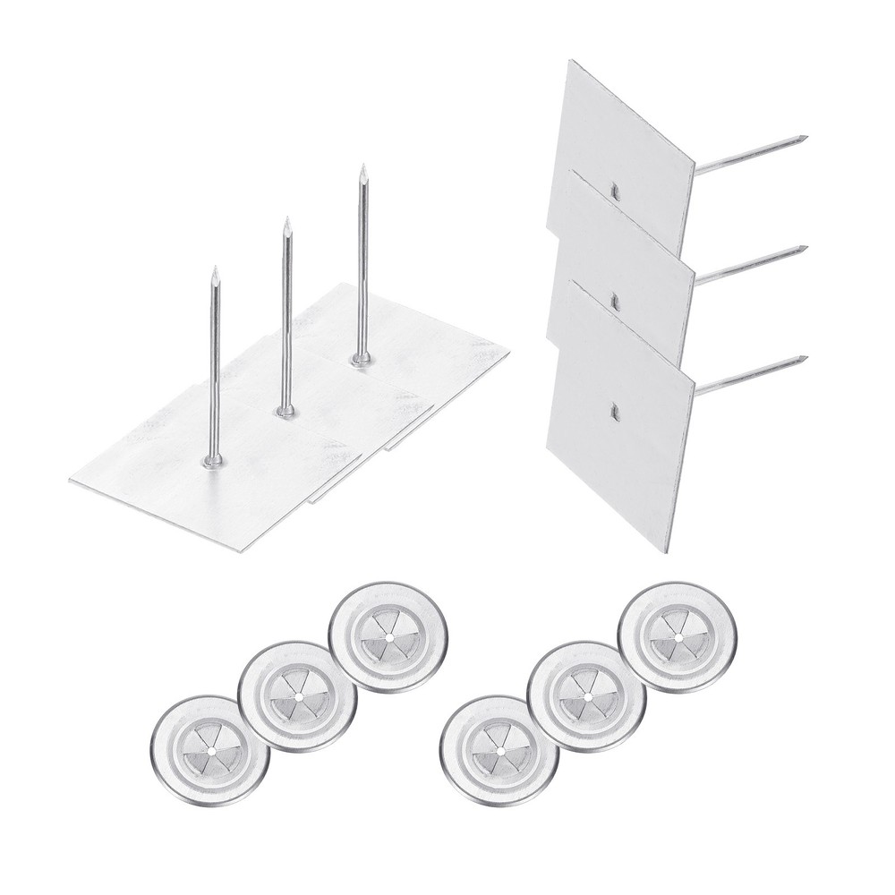50mm Self Stick Insulation Pins, 50Sets 2in Self Locking Washers