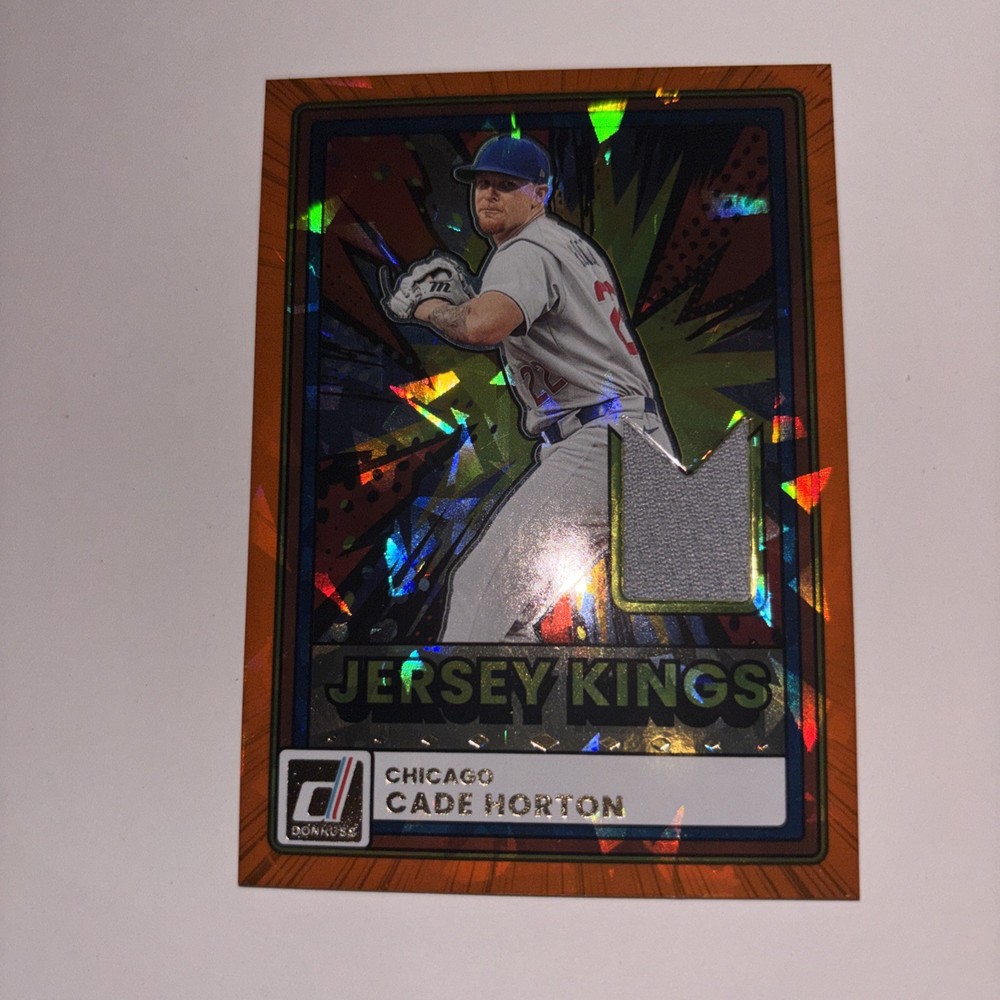 CADE HORTON 2026 Donruss Jersey Kings Orange Ice #JK-CH Cubs