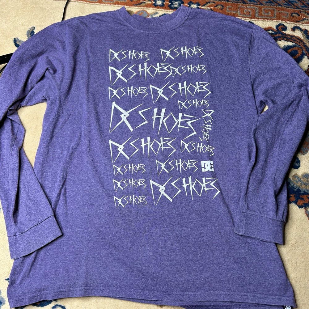 Vintage Y2K DC  Skateboarding  Long Sleeve Shirt XL