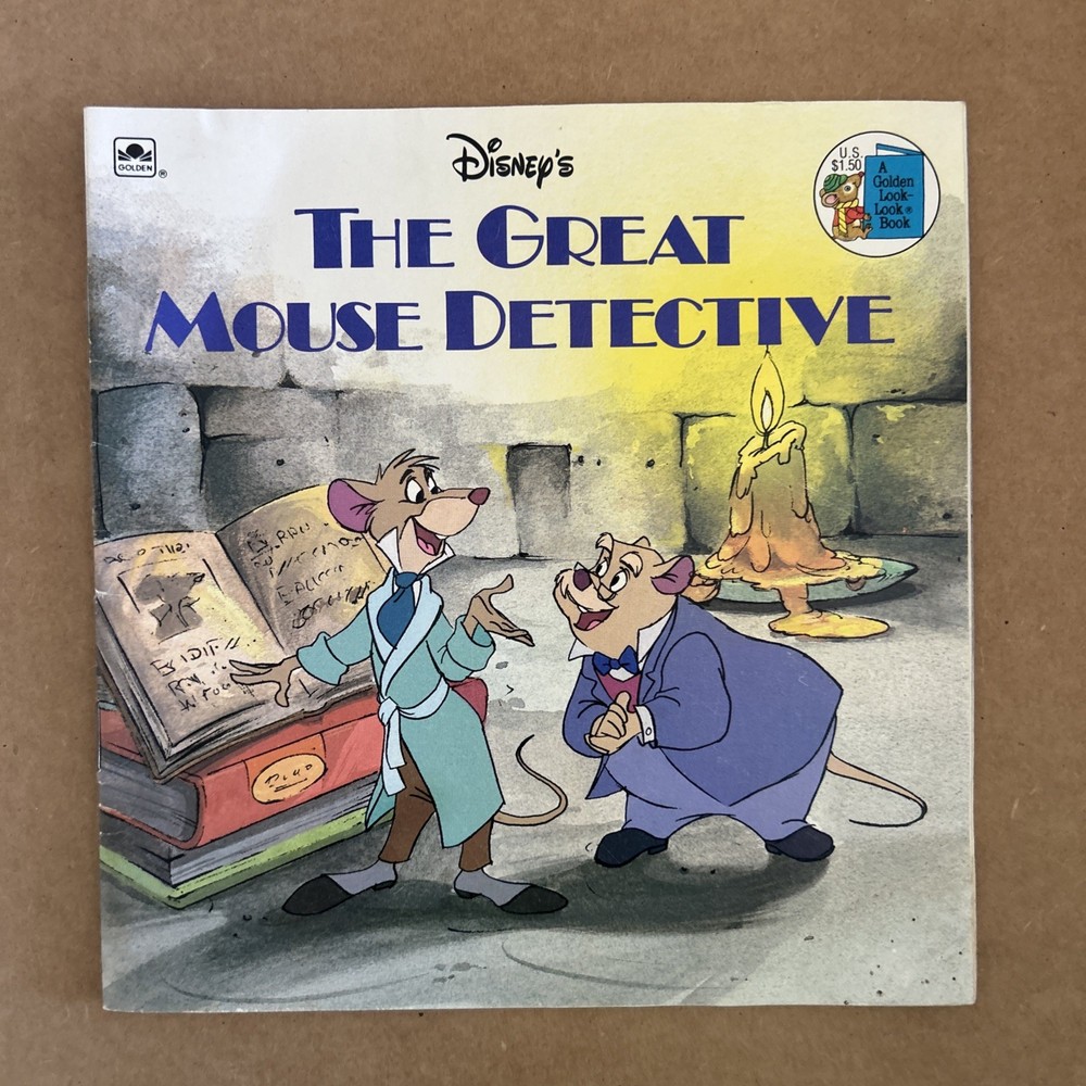 The Great Mouse Detective  A Golden Look Look Book Basil Baker Street DISNEY