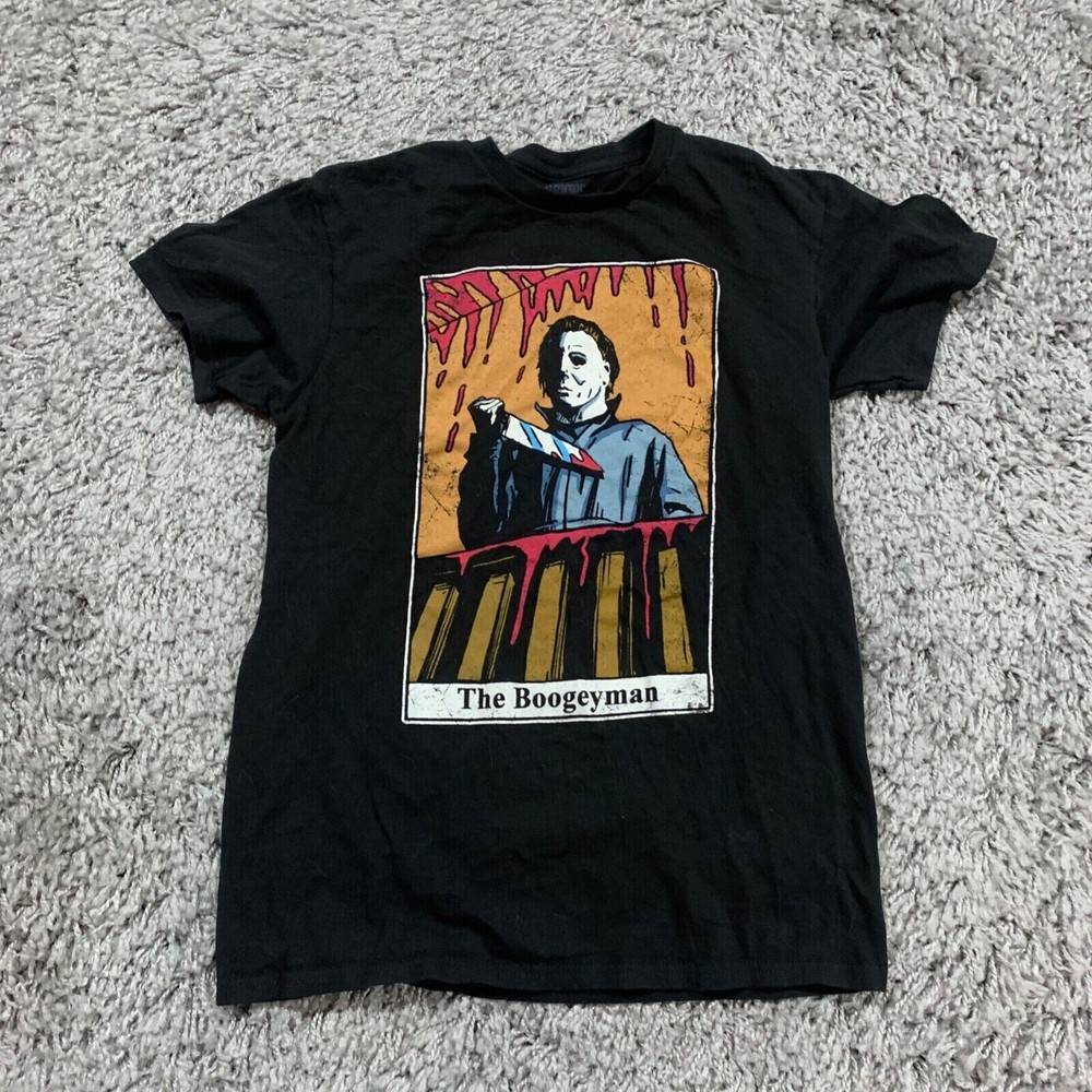 Halloween Michael Myers T-Shirt Mens Small Black The Boogeyman Tarot
