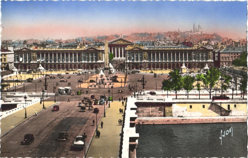Paris France General View of Place de la Concorde Postcard