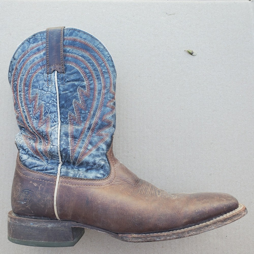 Ariat Circuit Herd Boss Mens Cowboy Boots 10.5 D Square Toe Leather Western
