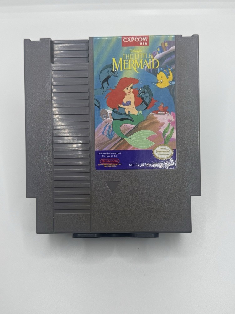 Disney's The Little Mermaid (Nintendo NES, 1991) Cartridge Only Tested Free Ship