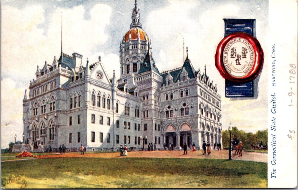 Connecticut State Capitol Tuck 2454 Vintage Postcard E68