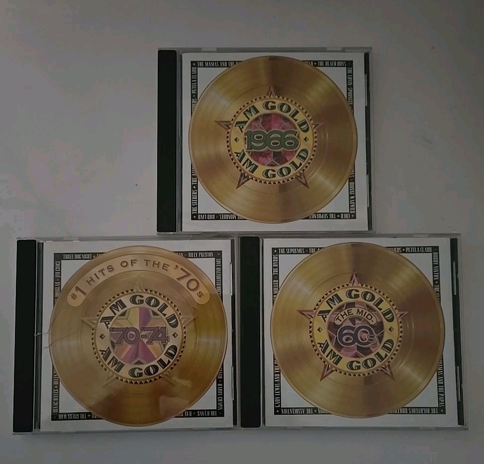 AM GOLD CDS. 3CT. 1966, MID 60S AND #1 HITS OF THE 70S