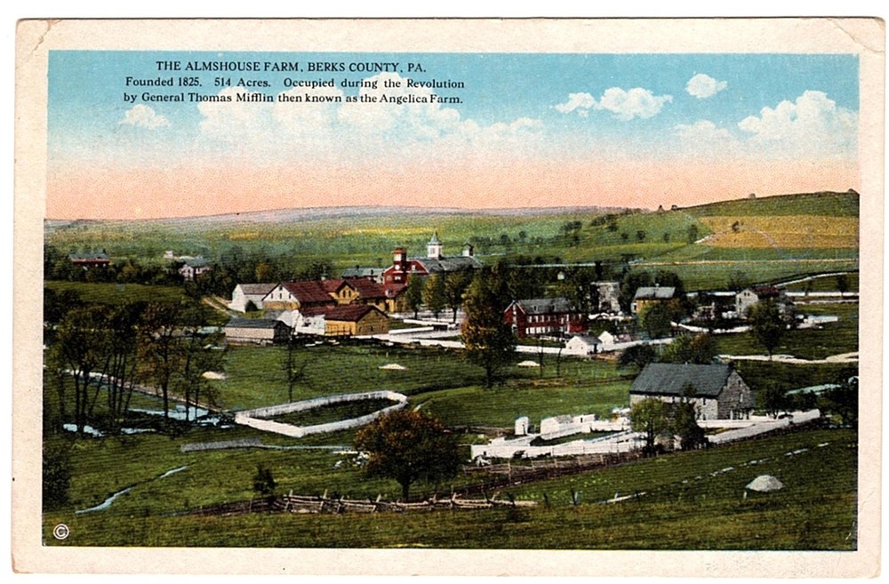 Reading, PA Shillington Almshouse farm postcard @1920