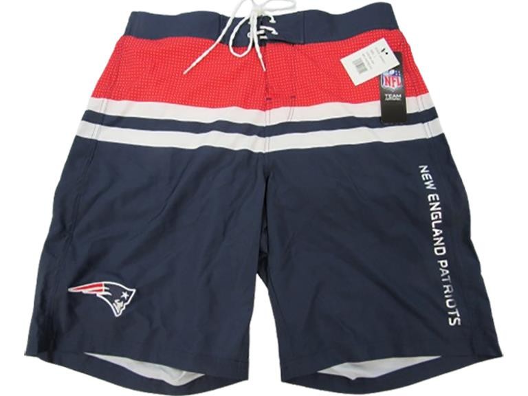 New England Patriots Mens Size L Large Swimsuit Swim Trunks Board Shorts