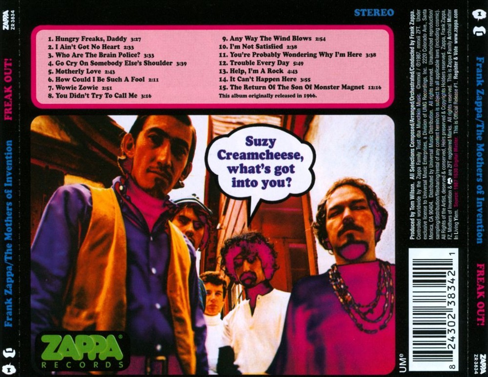 FRANK ZAPPA/THE MOTHERS OF INVENTION FREAK OUT! NEW CD