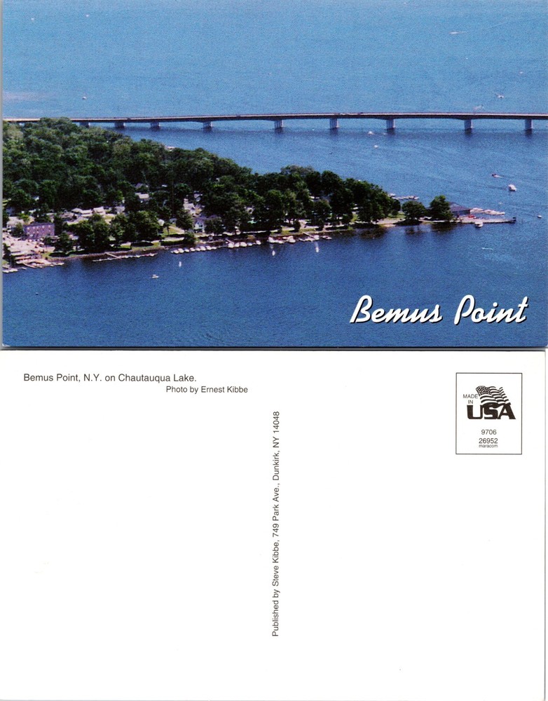 Bemus Point Chautauqua Lake New York NY Postcard