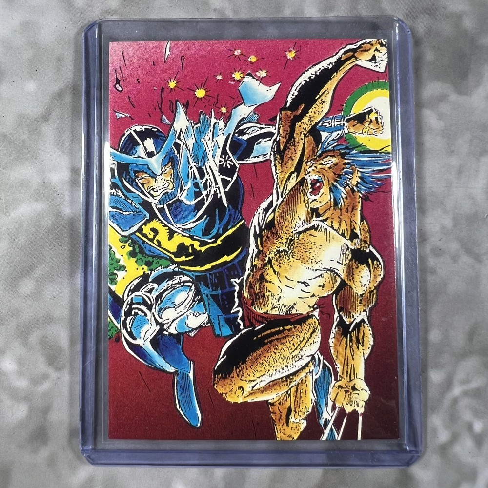 X-Men Comic Images Marvel Vintage 1991 Card With Top Loader #8 Accommodation-image