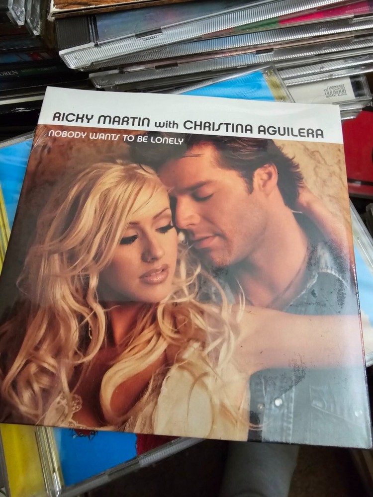 NOBODY WANTS TO BE LONELY Ricky Martin Christina Aguilera CD SINGLE - SEALED NEW