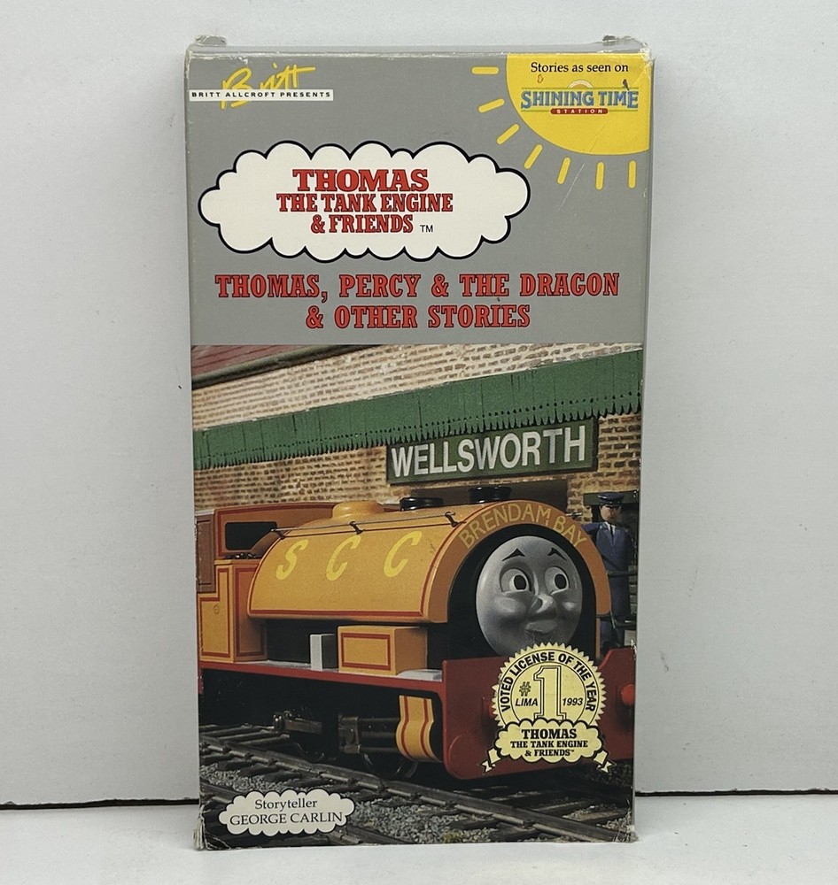 Thomas the Tank Engine & Friends Percy & Dragon VHS Video Tape Train Nearly New!