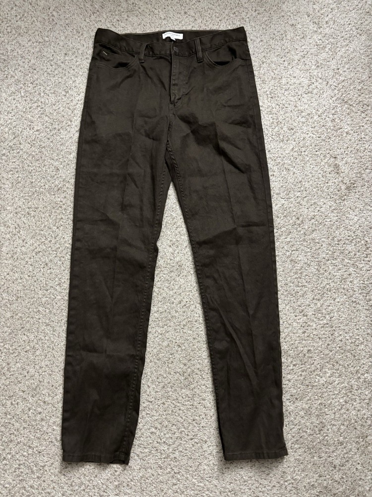 Banana Republic Pants Mens 32x32 Dark Brown The Traveler Italian Linen Blend