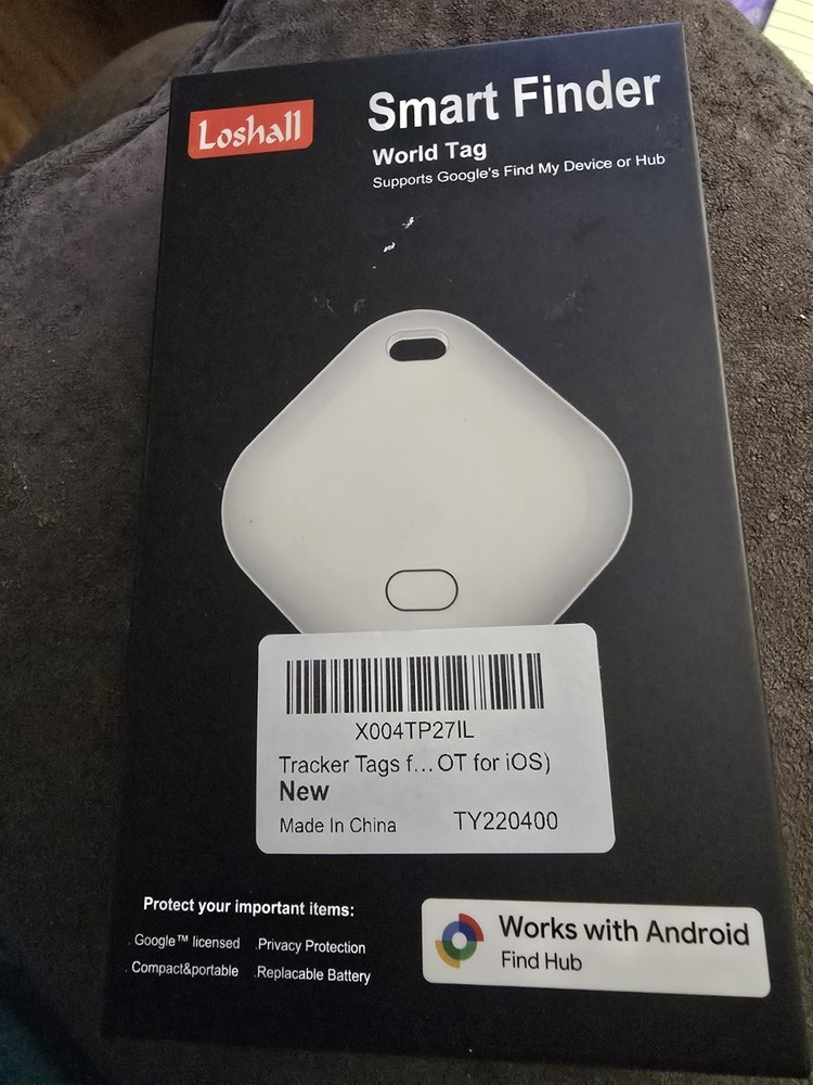 Tracker Tag for Android, Luggage Tracker with Case, Works via Google Find Hub...