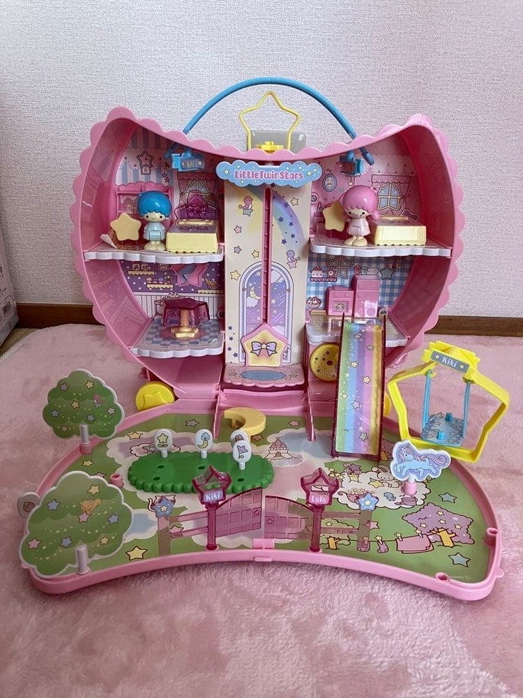 Japan Toy Little Twin Stars Kiki & Lara Small Moon House Koeda-chan Takara Tomy