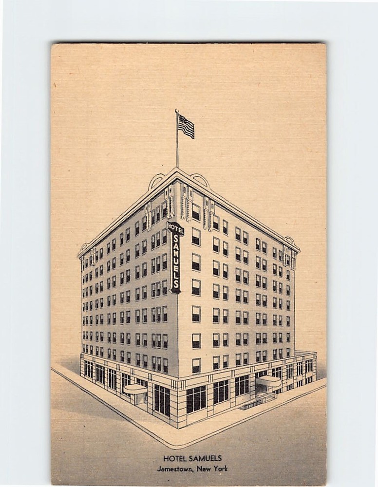 Postcard Hotel Samuels, Jamestown, New York
