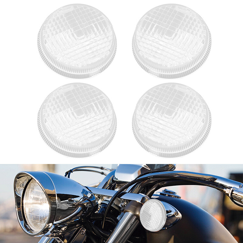 4pcs Turn Signal Light Len Cover For Honda Shadow VT750 VTX1300C Shadow VLX 600