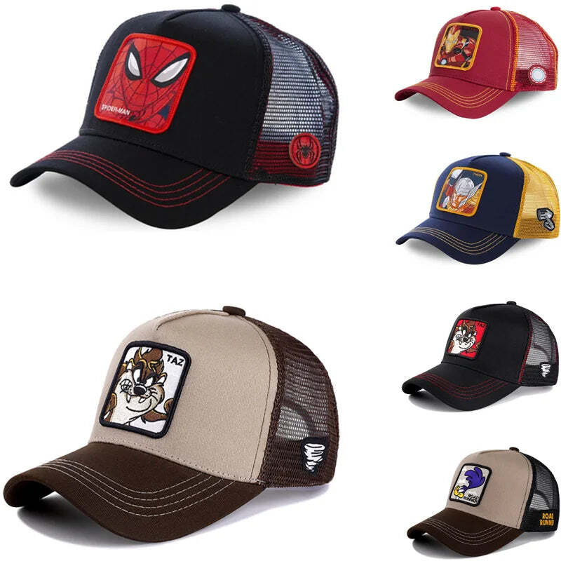 High Quality Disney Brand Anime Cartoon Snapback Baseball Cap Men Women Hip Hop
