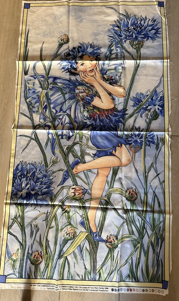 The Cornflower Fairy Cicely Mary Barker 2008 DC3937 Fabric Panel