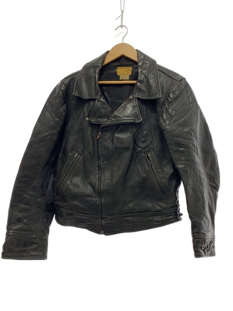 Ralps Pugh/50S/Chp Jacket/Double Riders Jacket/Leather/Black// 3483