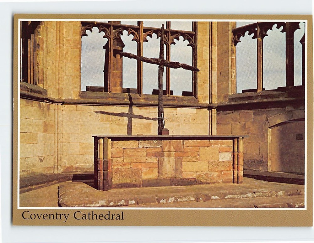 Postcard Altar of Reconciliation Coventry Cathedral England